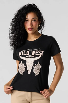 T-shirt à imprimé Wild West