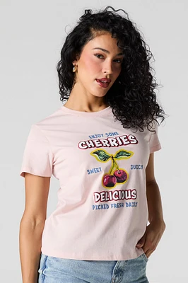 T-shirt à imprimé Sweet Cherries