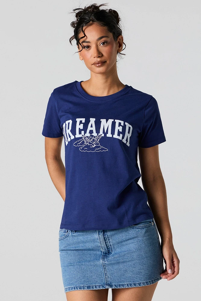 T-shirt coupe garÃ§onne Ã  imprimÃ© Dreamer