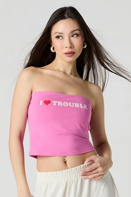 Puff Print Tube Top