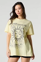 T-shirt surdimensionné avec motif brodé Compassion