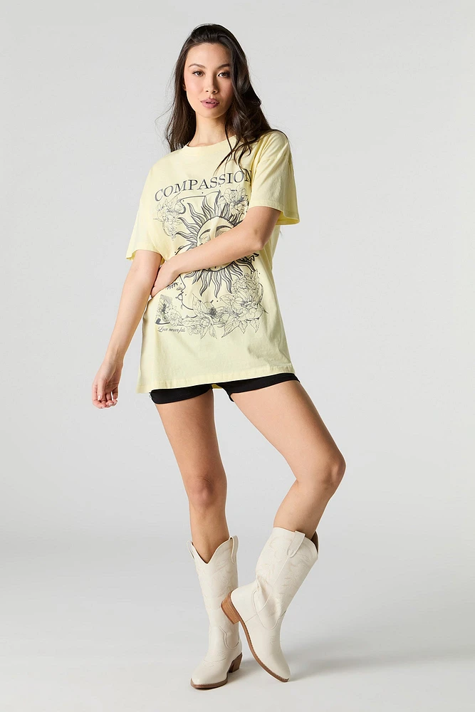 Compassion Embroidered Oversized T-Shirt