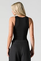 Contour Round Neck Sleeveless Bodysuit