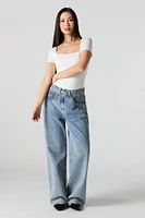 Contour Square Neck Short Sleeve Bodysuit