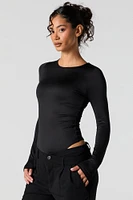 Contour Round Neck Long Sleeve Bodysuit