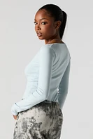Square Neck Long Sleeve Bodysuit