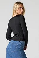 Contour Square Neck Long Sleeve Top