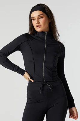 Active Zip-Up Long Sleeve Top