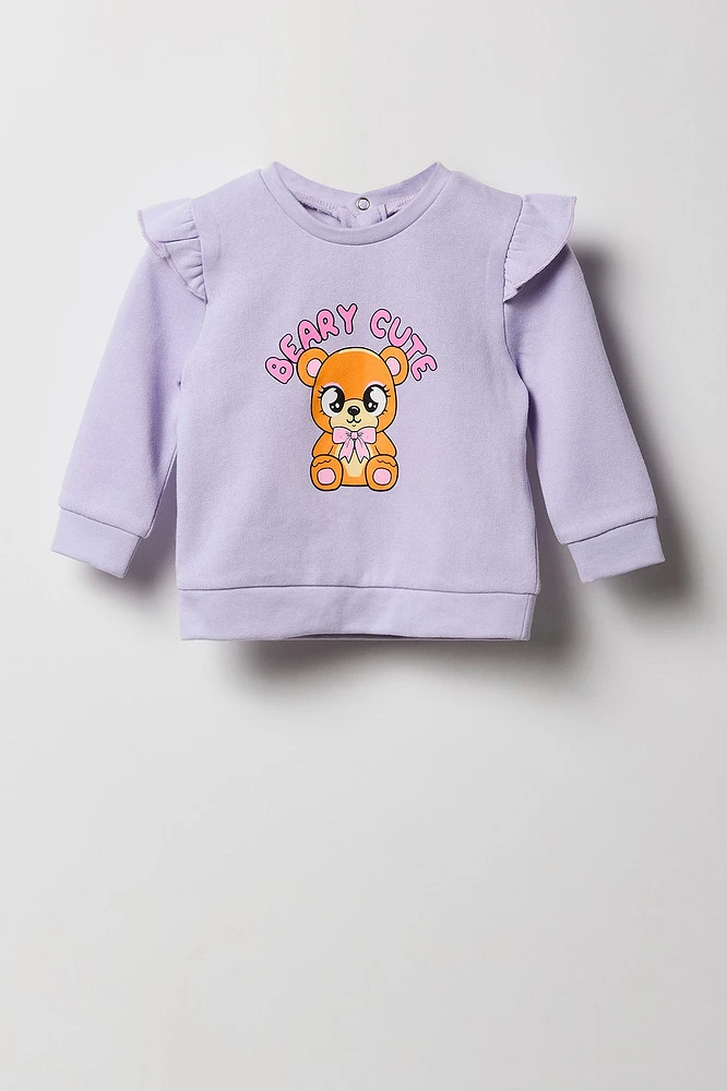 Baby Bear Fleece Sweatshirt & Legging 2 Piece Set