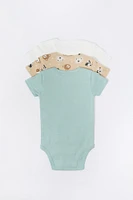 Baby Lion Graphic Bodysuit (3 Pack)