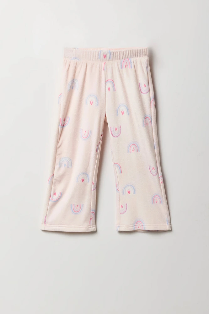 Toddler Girl Velour Wide Leg Pant