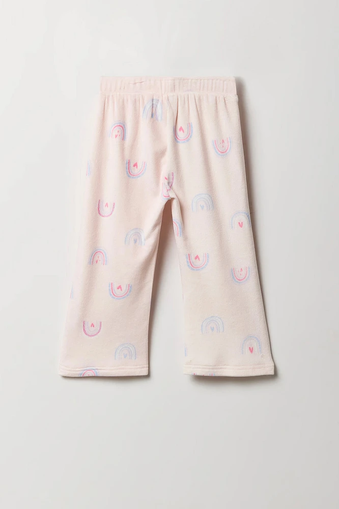 Toddler Girl Velour Wide Leg Pant