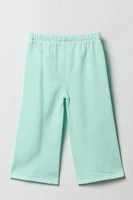 Toddler Girl Fleece Wide Leg Sweatpant