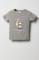 Toddler Girl Graphic T-Shirt & Jogger 2 Piece Pajama Set