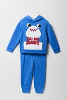 Toddler Boy 3D Critter Hoodie & Jogger 2 Piece Set