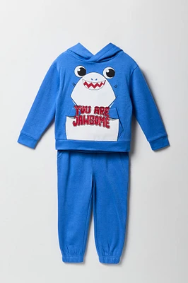 Toddler Boy 3D Critter Hoodie & Jogger 2 Piece Set