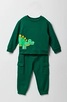 Toddler Boy Graphic Sweatshirt & Jogger 2 Piece Set