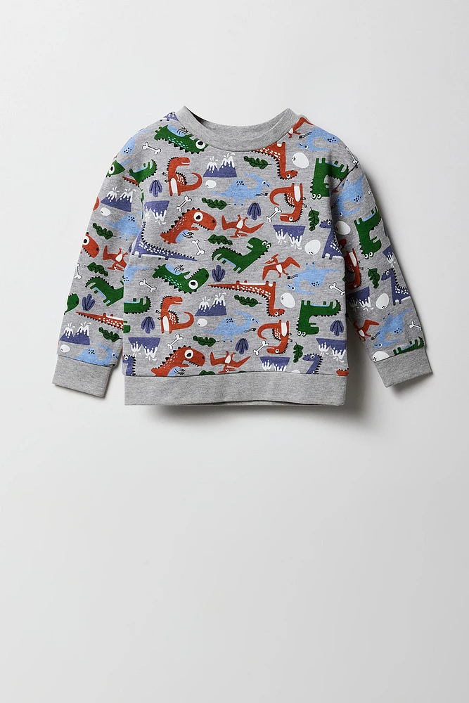 Toddler Boy Printed Fleece Sweatshirt