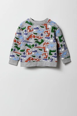 Toddler Boy Printed Fleece Sweatshirt