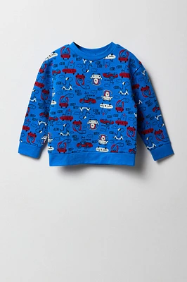 Toddler Boy Printed Fleece Sweatshirt