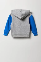 Toddler Boy Graphic Colourblock Fleece Hoodie