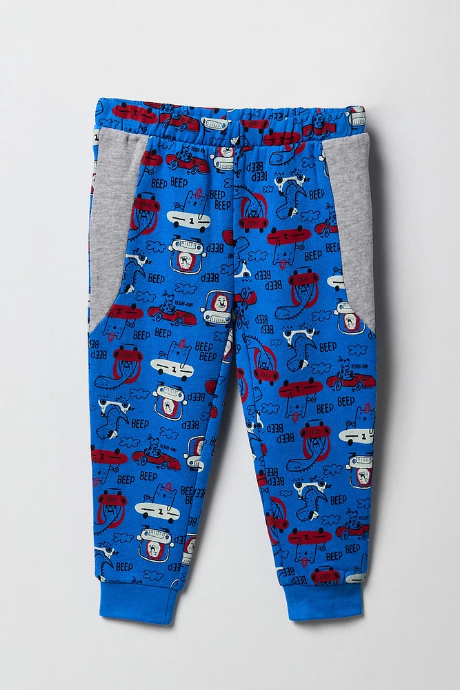 Toddler Boy Printed Fleece Jogger