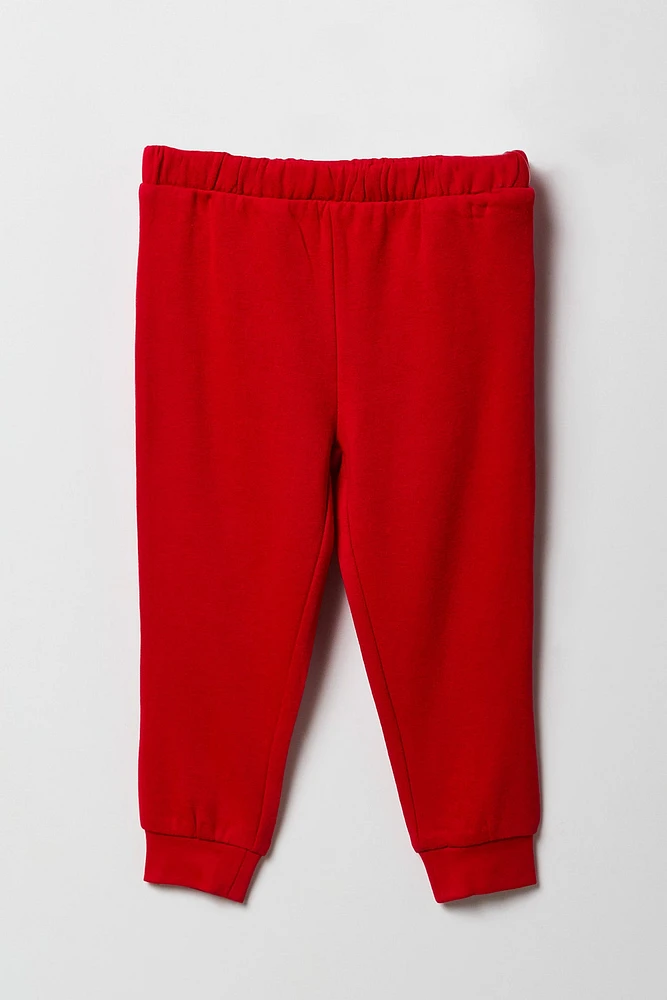 Jogger en molleton uni pour tout-petit