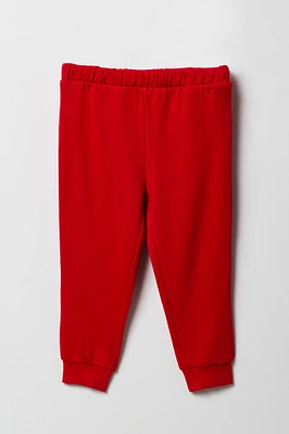 Jogger en molleton uni pour tout-petit
