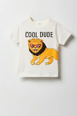 T-shirt Ã  imprimÃ© Cool Lion pour tout-petit