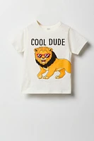 Toddler Boy Cool Lion Graphic T-Shirt