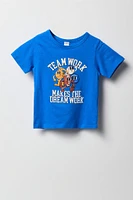 Toddler Boy Team Work Graphic T-Shirt