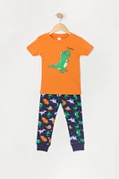Toddler Boy Dino 2 Piece Pajama Set