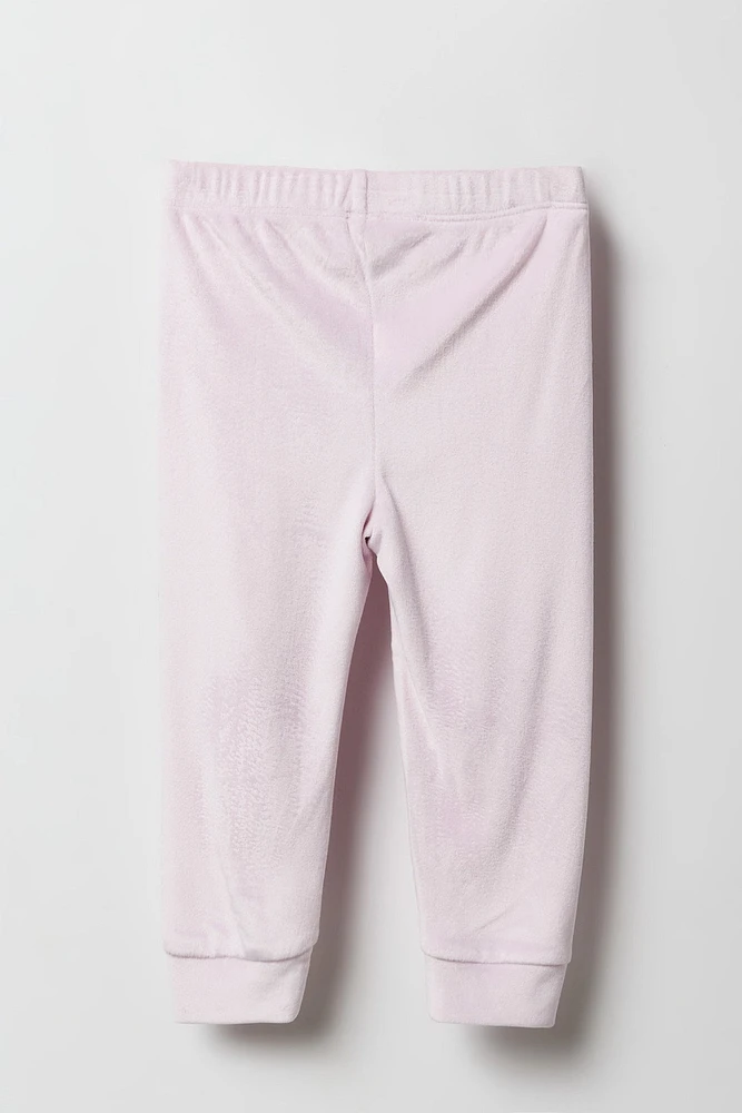 Toddler Girl Velour Jogger