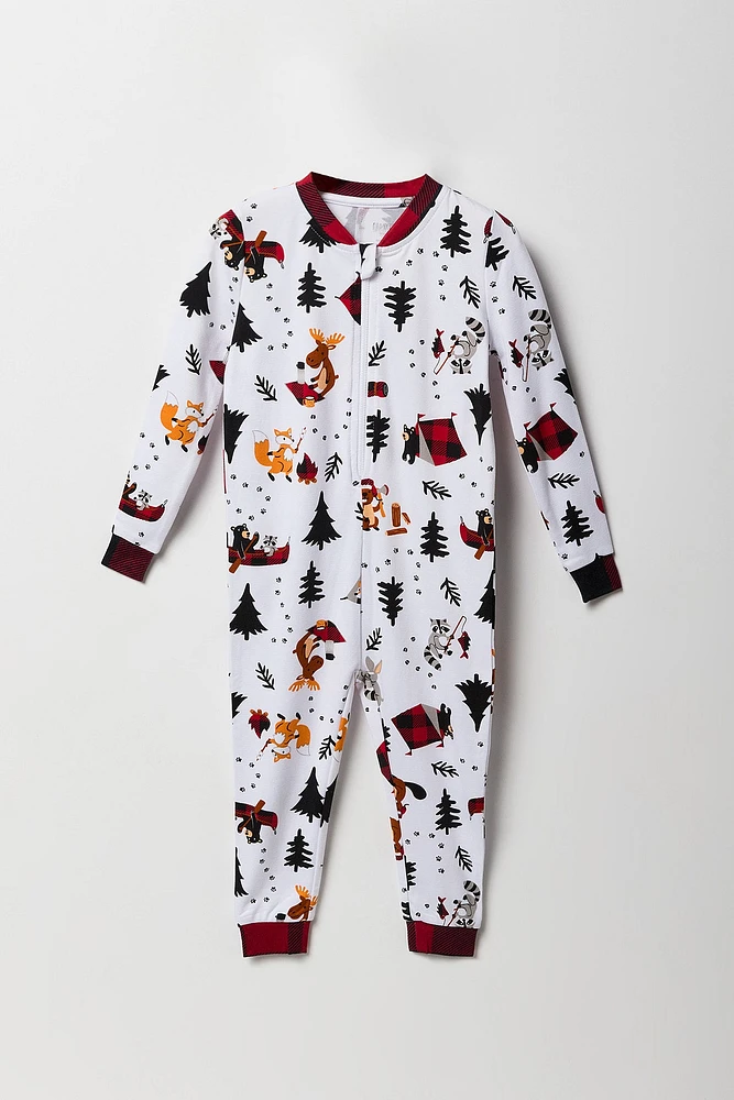 Combinaison Pyjamas de famille à imprimé Wildlife pour tout-petit