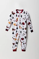 Combinaison Pyjamas de famille à imprimé Wildlife pour tout-petit