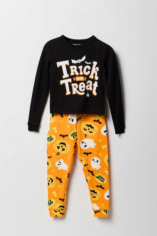 Ensemble-pyjama deux pièces pour la famille à imprimé Trick or Treat bambins