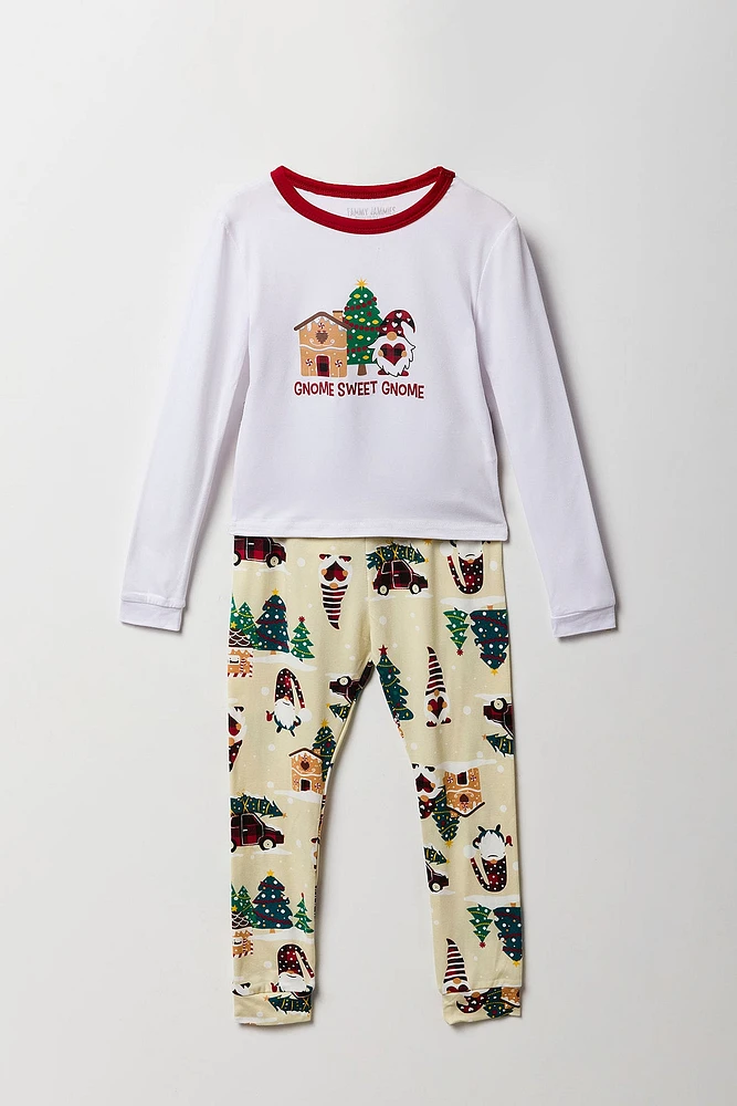 Ensemble pyjama Pyjamas de famille à imprimé Gnome For the Holidays pour tout petit