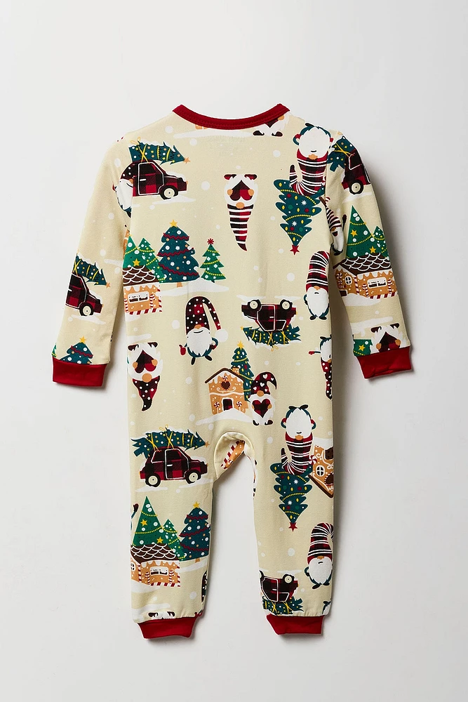 Combinaison Pyjamas de famille à imprimé Gnome For the Holidays pour bébé