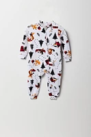 Combinaison Pyjamas de famille à imprimé Wildlife pour bébé