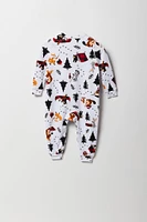 Combinaison Pyjamas de famille à imprimé Wildlife pour bébé