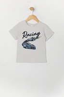 T-shirt à imprimé Racing pour tout-petit