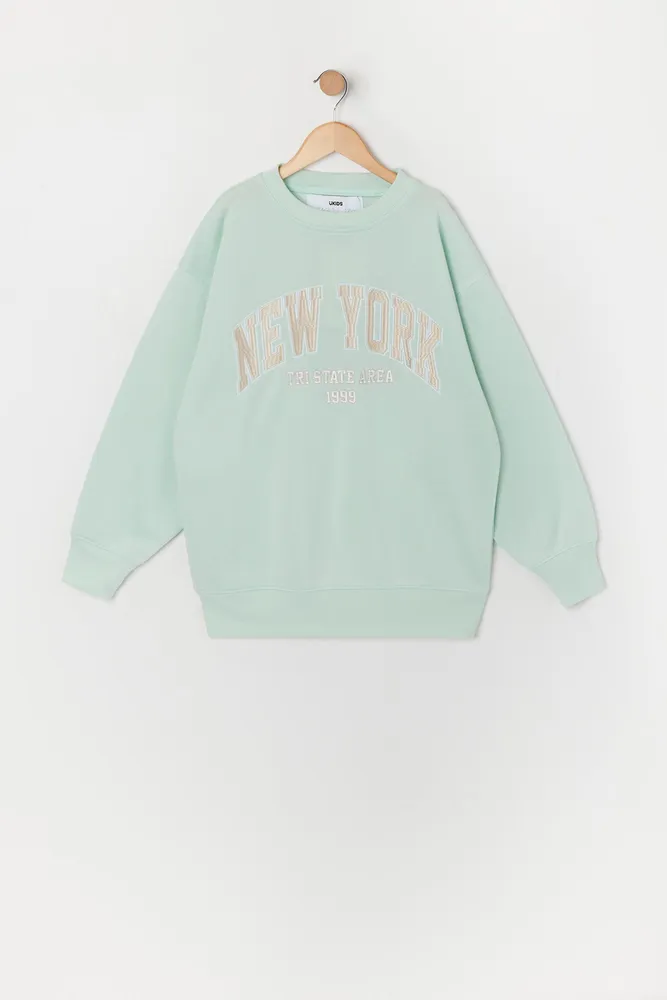 New York Chenille Embroidered Fleece Hoodie