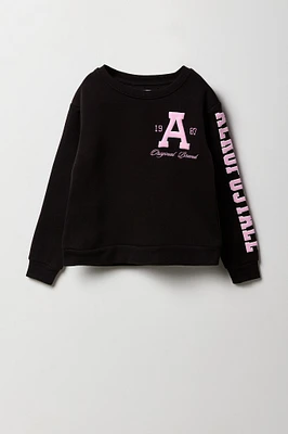 Girls Aero Puff Print Fleece Sweatshirt