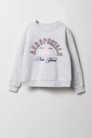 Girls Aero Chenille Embroidered Fleece Sweatshirt