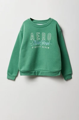 Girls Aero NY Embroidered Fleece Sweatshirt