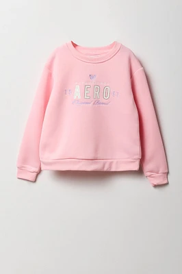 Girls Aero 1987 Embroidered Fleece Sweatshirt