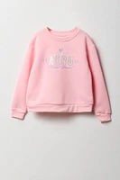 Girls Aero 1987 Embroidered Fleece Sweatshirt