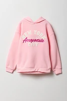 Girls Aero NYC Chenille Embroidered Fleece Hoodie