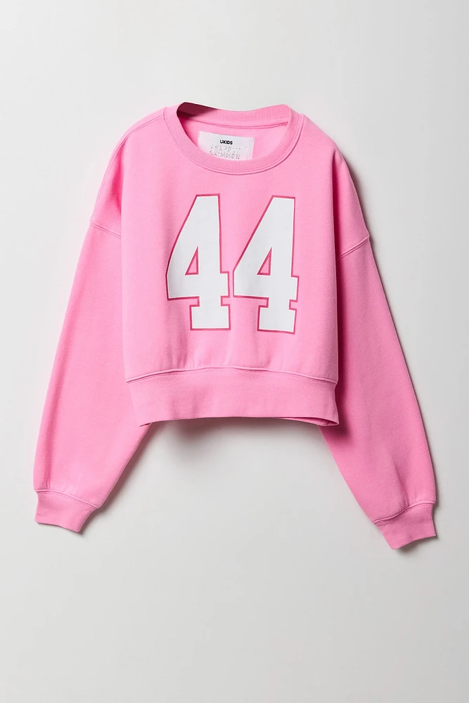 Girls 44 Graphic Fleece Sweatshirt