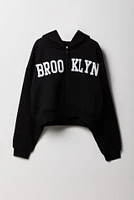 Girls Brooklyn Graphic Zip-Up Fleece Hoodie